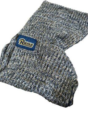 Los Angeles Rams Knit Infinity Scarf Blue & Gold NFL Fan Accessory Unisex